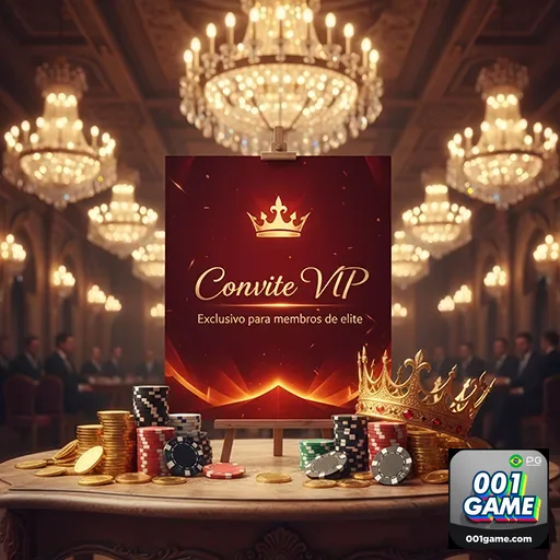 Imagem relacionada ao site 001game mostrando benefícios VIP exclusivos
